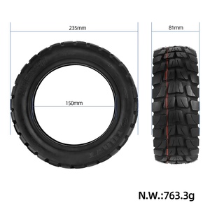 2 juegos de neumáticos todoterreno Ulip de 10 pulgadas 255x80 y cámara de aire reforzada de 10*2.5, cámara de aire reforzada de 10*2.5 a 90 grados - Product Image 2