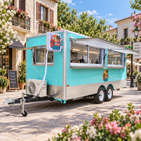 Etodevice Camion de cuisine mobile de 18 pieds, camion de restauration rapide, camion de tacos mobile, remorque alimentaire avec équipement de cuisine