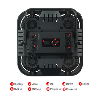 Luces de Proyección LED COB 4x90W RGB IP65 Impermeables DMX512 de Amplio Alcance para Escenarios, Conciertos y Exteriores