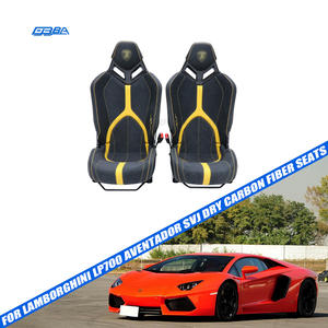 Siège de course à réglage longitudinal en fibre de carbone sèche personnalisable pour Lamborghini LP700 Aventador SVJ - Product Image 1