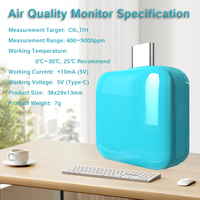 Détecteur de CO2 intelligent portable OEM haute précision avec alarme lumineuse, détecteur de fuite de gaz Tuya pour la maison
