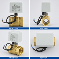 Vanne à boisseau sphérique motorisée en laiton DN50 PN16 3 fils 2 commandes avec retour d'information actif AC24V AC110V AC220V pour système de chauffage solaire de l'eau