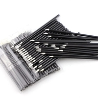 50 pièces/sac Brosse à eyeliner jetable Brosse à lèvres individuelle Applicateur de eyeliner Outils de maquillage Fournisseur