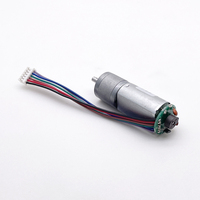 180 Gear Dc Elektrik 20Mm 6 Volt 12ppr Motor Encoder Magnetik untuk Mesin Tekstil