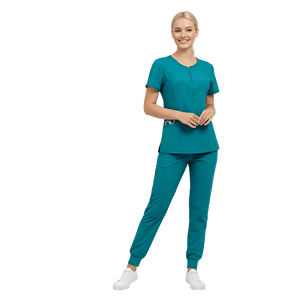 सर्वश्रेष्ठ आपूर्तिकर्ता का नया फैशनेबल उच्च गुणवत्ता वाले नर्सिंग स्क्रब सेट वयस्कों के लिए प्रीमियम गुणवत्ता अस्पताल 94% पॉलिएस्टर + 6% - Product Image 1
