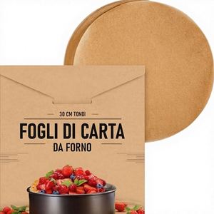 Cercles en papier antiadhésif de 12 pouces, doublures de moule à gâteau prédécoupées résistantes à la graisse, papier sulfurisé rond non blanchi pour pizza et pâtisserie - Product Image 3