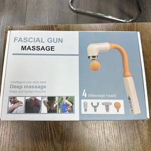 Appareil de massage fascial avec 4 têtes de massage pour soulager les muscles profonds du dos, du cou et des lombaires, rechargeable par USB - Product Image 1