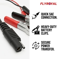 Câble de démarrage 12V SAE vers pinces crocodiles, faisceau de câbles électrique personnalisé