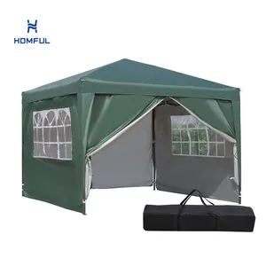 HOMFUL 10x10 Custom Outdoor Advertising Tent Pop Up Canopy Tent Trade Show Tent