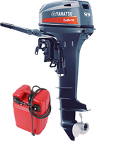 Moteur hors-bord YAHATSU 2 temps 8 CV pour pêcheurs, compatible avec les moteurs et pièces détachées d'origine YAMAHA.