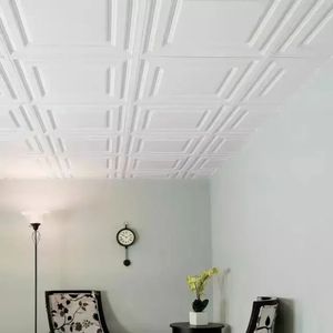 Panneaux muraux décoratifs en plastique <span class=keywords><strong>noir</strong></span> 3D, panneaux muraux en PVC 3D durables pour la décoration de chambre - Product Image 6