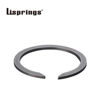 Lispring Constant Section Spiral Retaining Ring Wire Clip 17-7PH Stainless Steel 40-52 HRC Plain Finish Metric for Shaft