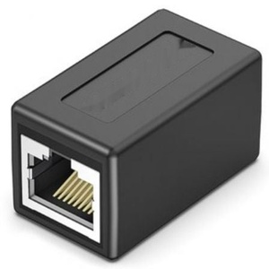 อะแดปเตอร์ - ตัวเชื่อมต่อ RJ45 ตัวเมีย-ตัวเมีย, 5 ชิ้น, cat.6 FTP, สีดำ, เหมาะสำหรับการขยายการเชื่อมต่อเครือข่าย - Product Image 1