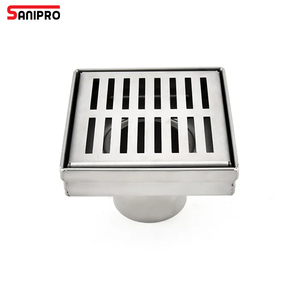 Sanipro Watermark tùy chỉnh thiết kế phòng tắm nhà vệ sinh vuông phong cách tắm Sàn thép không gỉ nước thải cống - Product Image 1