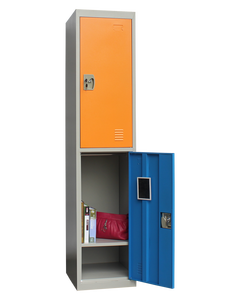 Tủ Đựng Đồ Cá Nhân Giá Rẻ Tủ Kim Loại 2 Tầng Tủ Khóa Thép Hai Cửa - Product Image 1