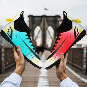 <span class=keywords><strong>2023</strong></span> chaussures de Football recouvertes de cuir pour AG longs ongles déchiquetés pour garçons et filles chaussures d'entraînement sportif de compétition de jeunesse - Product Image 3