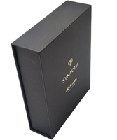 Boîte cadeau magnétique personnalisable et durable, papier cartonné recouvert de feuille d'or, recyclable, emballage pour bijoux de mariage, prix négociable