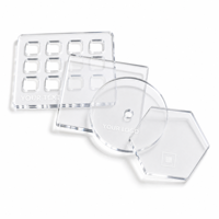 Service de découpe laser de panneaux acryliques transparents sur mesure, feuille de plastique transparente avec trous pour équipement