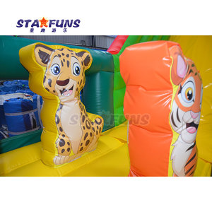 Glissière sèche gonflable d'<span class=keywords><strong>animal</strong></span> de thème de jungle commerciale glissière gonflable de château sautant en PVC d'enfants extérieurs pour des enfants et des adultes - Product Image 4