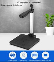 Escáner de documentos de alta velocidad con doble lente USB 2.0 10.0MP/2.0MP A3 y función OCR para oficina/escuela.