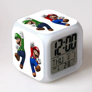 Figuras de Juego de Mario Eléctricas Inteligentes, Reloj Colorido - Product Image 2