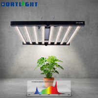 Lampe de culture LED à spectre complet 800W avec bouton de floraison IP65, gradation et télécommande CRI93 LM561C pour plantes d'intérieur (végétation et floraison)