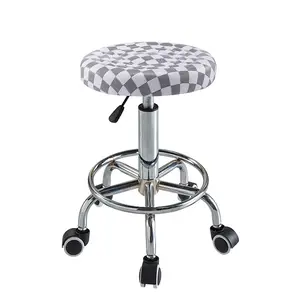 CBar lift backrest chair high legged round stool household rotating bar beauty stool