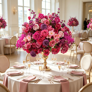 Wedding Decorative Artificial <b>Table</b> centerpiece silk Flowers Balls for events stages decoration - Product Image 1