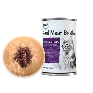 Ração Úmida para Gatos e Cães em Lata de 400g, Caldo com Frango, Atum e Salmão, Pet <span class=keywords><strong>Food</strong></span>, Snack Úmido para Gatos - Product Image 2