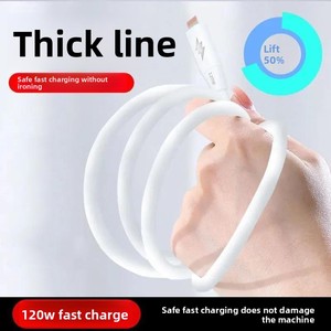 Kabel <span class=keywords><strong>Data</strong></span> pengisian daya Cepat 120W, tebal 6,0od <span class=keywords><strong>Python</strong></span> & Shenlong kabel Flash dengan jaket TPE untuk ponsel - Product Image 3