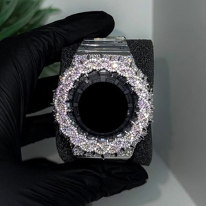 Boîtier de montre <span class=keywords><strong>GA2100</strong></span> Hip Hop G-Shock de luxe, testé au diamant, avec lunette et boîtier sertis de moissanite VVS, bijoux de luxe - Product Image 1
