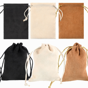 Bolsa de Joyería de Gamuza de Lujo Personalizable OEM, 7*9cm, Suave, de Alta Calidad, con Cordón, para Pendientes y Joyas Navideñas, ¡Gran Oferta! - Product Image 2