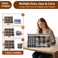 Sacs de rangement sous vide, lot de 9, réutilisables, économiseurs d'espace, pompe à air électrique, double fermeture éclair, valve hermétique, portable