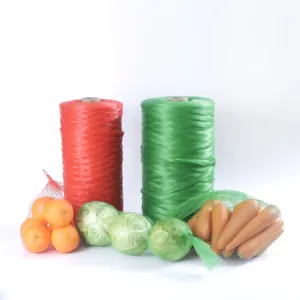 Bolsa Tubular de malla extruida de plástico Hdpe, Red de plástico para embalaje de fruta, cebolla, ajo, huevo, precio de fábrica pequeño y barato