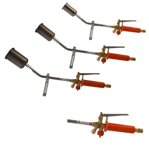 Made in Italy Titanium Single Roofing Torch Stem 350 mm burner Head D 40 mm Orange Handle for Retail Wholesale Contractors - Product Image 1