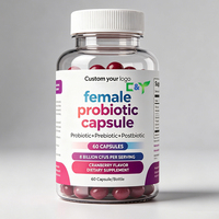 Probiotiques pour femmes 50 milliards de UFC, 18 souches avec canneberge, soutien à la santé féminine, gommes probiotiques pour femmes