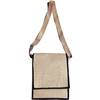 Tas Selempang Kanvas Katun Bohemian Logo Kustom Ramah Lingkungan Tahan Air dengan Tali Serut, Tas Jinjing Bahu Crossbody untuk Unisex