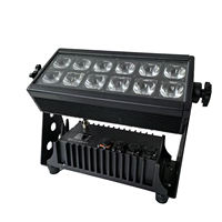 Projecteur LED 12x20W RGBWA+UV 6-en-1 étanche IP65 sans fil rechargeable sur batterie avec contrôle WiFi DMX512 et lentilles 15/40 pour scène