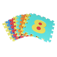 Tapis de sol en mousse EVA écologique pour bébé Alphabet et chiffres Puzzle Carreaux Coupe personnalisée Tapis rampant Revêtement de sol