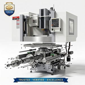 Centre d'usinage vertical haute performance VMC1160, machine de fraisage CNC 3 axes pour <span class=keywords><strong>la</strong></span> production de pièces de quincaillerie - Product Image 2