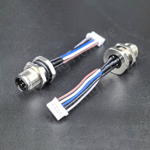 IP67 M12 để <span class=keywords><strong>Molex</strong></span> JST ZH XH Xa Cáp Nam Nữ M12 A/B/D mã 2/3/4/5/<span class=keywords><strong>6</strong></span>/8 <span class=keywords><strong>pin</strong></span> Kim Loại bảng điều chỉnh gắn kết mặt bích kết nối với dây - Product Image 5