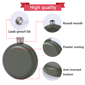 Xách Tay 5Oz Vòng Thép Không Gỉ <span class=keywords><strong>Mini</strong></span> Hip <span class=keywords><strong>Flask</strong></span> Đầy Màu Sắc Whiskey Flagon Với Hộp Quà Tặng Nhỏ Hình Tròn <span class=keywords><strong>Flask</strong></span> - Product Image 4