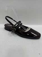 Sandales plates en tricot bicolores pour femmes, style Mary Jane à bout rond, en daim noir avec bride à boucle – Vente en gros