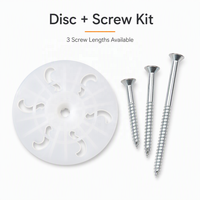 Disque d'isolation PE 60 mm avec fixation, trou central 5 mm, pour panneaux sandwich – Vente en gros, directement de l'usine OEM
