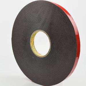 3M 5962 spessore 1,6 mm nero NASTRO DI MONTAGGIO NASTRO ADESIVO DOPPIO STRATO EXTRA FORTE - Product Image 1