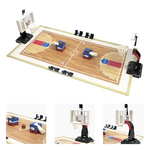 354PCS MOC4172 City Series Sport Scene <b>Basketball</b> Field Bricks Battle Race Model Plastic Block Set DIY Creative Toys Gift <b>for</b> 14 - Product Image 6