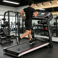 Tapis roulant électrique pliable à économie d'espace, vente chaude, affichage LED silencieux, vitesse réglable, machine de course professionnelle