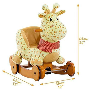 Holz-Plüschtiere niedliche <span class=keywords><strong>Giraffe</strong></span> Kinder Schaukelpferd Kinder Geburtstagsgeschenk schönes Schaukelpferd - Product Image 5