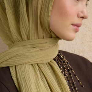 Alta calidad estilo étnico Modal arrugado Hijab estampado geométrico ligero rayón bufanda para uso diario playa viaje diseñado para - Product Image 1