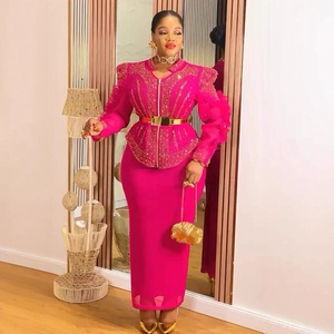 Abiti Africani Primavera 2025 per Donne, Moda Manica Lunga in Poliestere, Outfit Dashiki Ankara, Vestito Taglie Forti per Matrimoni e Feste - Product Image 5